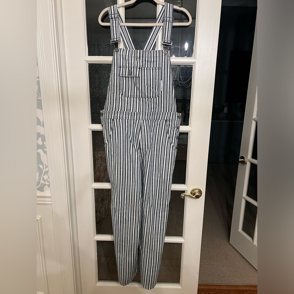 NWT - WE-AR4 Striped Overalls NWT Limited Inventory Conscious Clothing size L